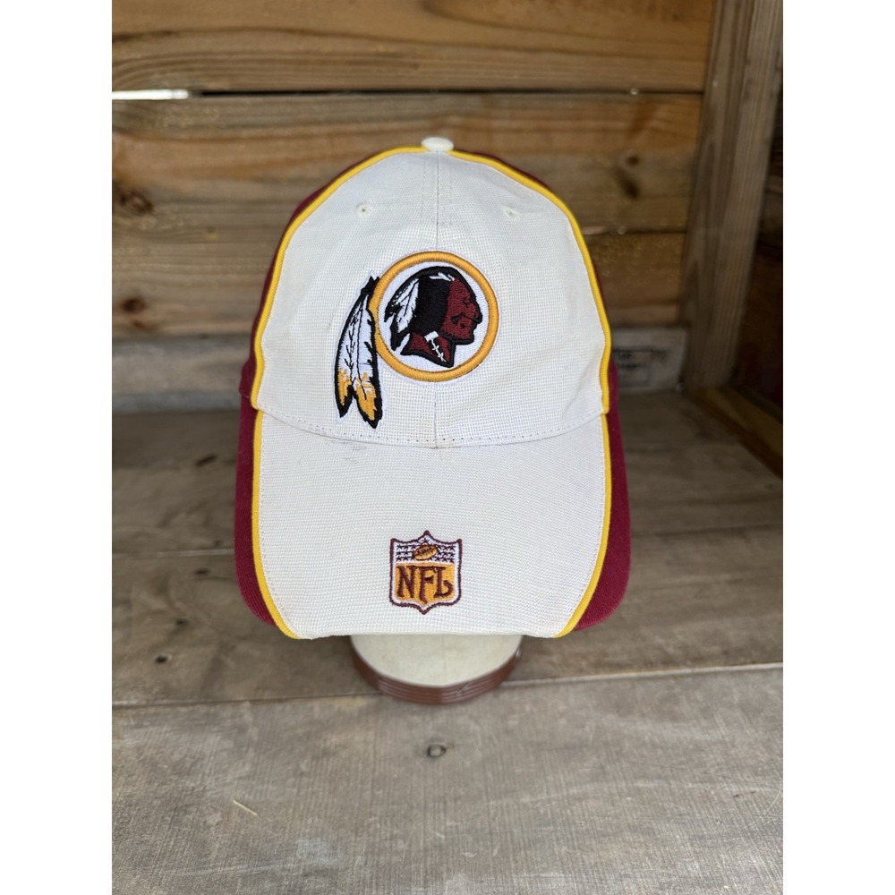 Vintage Reebok Washington Redskins Hat NFL One Size Burgundy White 90's